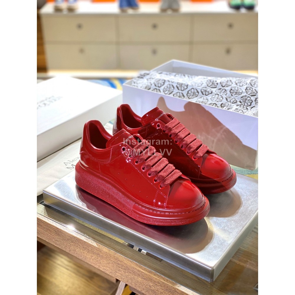 Alexander Mcqueen Fashion Simple Casual Shoes For Men And Women Red