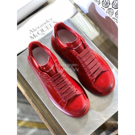 Alexander Mcqueen Fashion Simple Casual Shoes For Men And Women Red