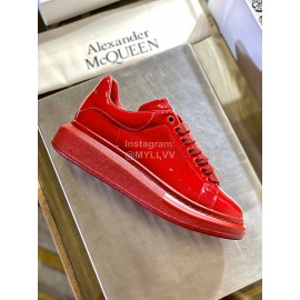 Alexander Mcqueen Fashion Simple Casual Shoes For Men And Women Red