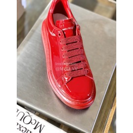 Alexander Mcqueen Fashion Simple Casual Shoes For Men And Women Red