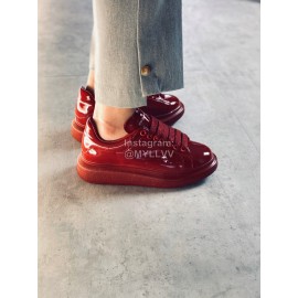 Alexander Mcqueen Fashion Simple Casual Shoes For Men And Women Red
