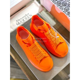 Alexander Mcqueen Fashion Simple Orange Casual Shoes For Men And Women