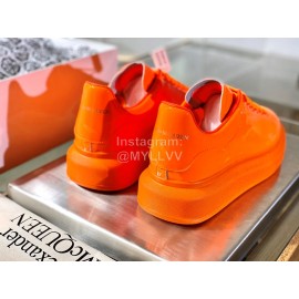 Alexander Mcqueen Fashion Simple Orange Casual Shoes For Men And Women