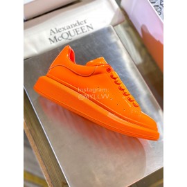 Alexander Mcqueen Fashion Simple Orange Casual Shoes For Men And Women