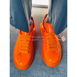 Alexander Mcqueen Fashion Simple Orange Casual Shoes For Men And Women