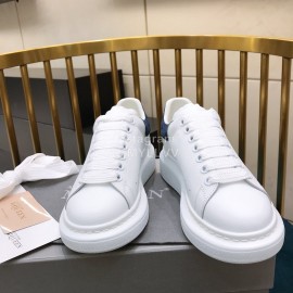 Alexander Mcqueen New Soft Silk Leather Casual Shoes For Men And Women