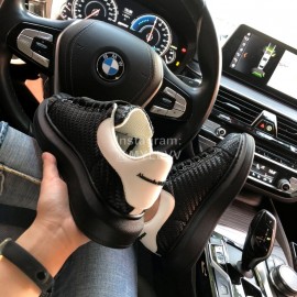 Alexander Mcqueen New Leather Woven Thick Soles Sneakers For Men And Women Black