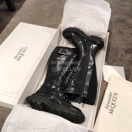 Alexander Mcqueen Autumn Winter New Thick Soled Fashion Boots For Women Black