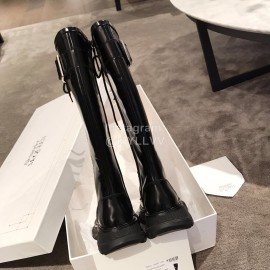 Alexander Mcqueen Autumn Winter New Thick Soled Fashion Boots For Women Black