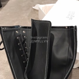 Alexander Mcqueen Autumn Winter New Thick Soled Fashion Boots For Women Black