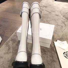 Alexander Mcqueen Autumn Winter New Thick Soled Fashion Boots For Women White