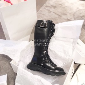 Alexander Mcqueen Autumn Winter New Black Thick Soled Fashion Boots For Women