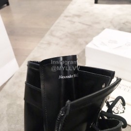 Alexander Mcqueen Autumn Winter New Black Thick Soled Fashion Boots For Women