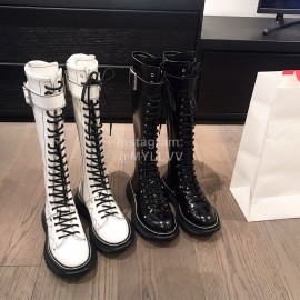 Alexander Mcqueen Autumn Winter New Black Thick Soled Fashion Boots For Women