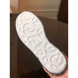 Alexander Mcqueen Graffiti Printed Leather Thick Sole Casual Shoes For Women