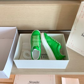 Alexander Mcqueen Fashion Smooth Leather Casual Shoes For Men And Women Green