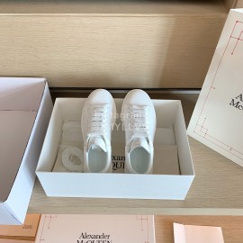 Alexander Mcqueen Fashion Smooth Leather Casual Shoes For Men And Women White