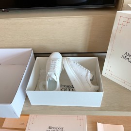 Alexander Mcqueen Fashion Smooth Leather Casual Shoes For Men And Women White