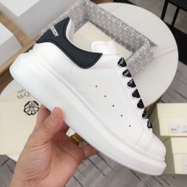Alexander Mcqueen Fashion Leather Thick Soles Shoes White For Men And Women