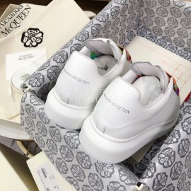 Alexander Mcqueen Fashion Leather Thick Soles Shoes For Men And Women