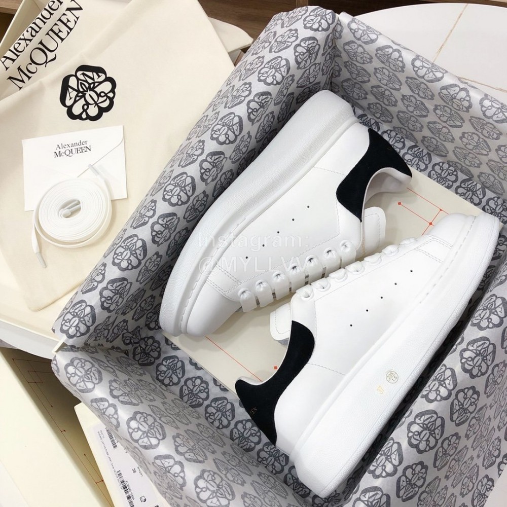 Alexander Mcqueen New Leather Thick Soles Shoes For Men And Women