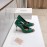 Alexander Mcqueen New Sheepskin Pointed High Heels For Women Green