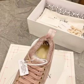 Alexander Mcqueen Autumn Winter New Wool Casual Shoes For Women Coffee