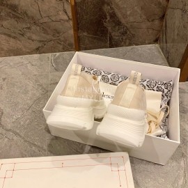 Alexander Mcqueen Autumn Winter New Wool Casual Shoes For Women Beige