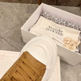 Alexander Mcqueen Autumn Winter New Wool Casual Shoes For Women Brown