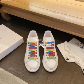 Alexander Mcqueen Fashion Thick Soled Casual Shoes White