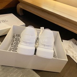 Alexander Mcqueen Fashion Thick Soled Casual Shoes White