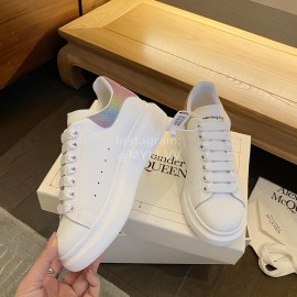 Alexander Mcqueen Fashion Leather Thick Soled Casual Shoes