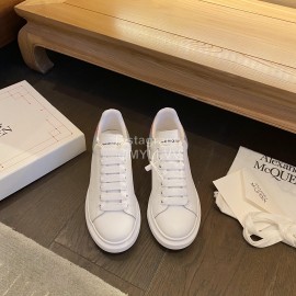 Alexander Mcqueen Fashion Leather Thick Soled Casual Shoes