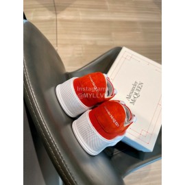 Alexander Mcqueen Spring Simple Casual Canvas Shoes For Women Orange