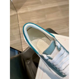 Alexander Mcqueen Spring Simple Green Casual Canvas Shoes For Women