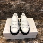 Alexander Mcqueen New Silk Leather Casual Shoes For Men And Women White