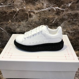 Alexander Mcqueen New Silk Leather Casual Shoes For Men And Women White