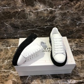 Alexander Mcqueen New Silk Leather Casual Shoes For Men And Women White