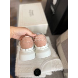 Alexander Mcqueen New Silk Leather Letter Printed Casual Shoes For Men And Women