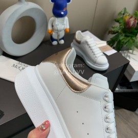 Alexander Mcqueen New Silk Leather Casual Thick Soled Shoes For Men And Women 