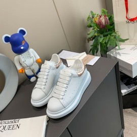 Alexander Mcqueen New Silk Leather Casual Thick Soled Shoes For Men And Women 