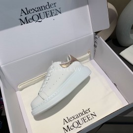 Alexander Mcqueen New Silk Leather Casual Thick Soled Shoes For Men And Women 