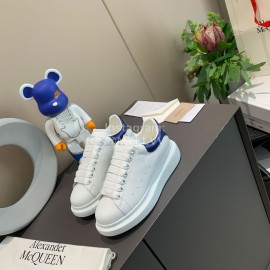 Alexander Mcqueen Silk Leather Casual Thick Soled Shoes For Men And Women 