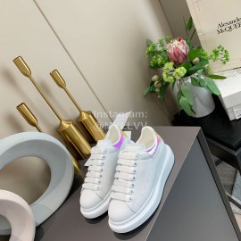 Alexander Mcqueen Silk Leather New Casual Thick Soled Shoes For Men And Women 