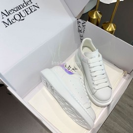 Alexander Mcqueen Silk Leather New Casual Thick Soled Shoes For Men And Women 