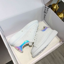 Alexander Mcqueen Silk Leather New Casual Thick Soled Shoes For Men And Women 