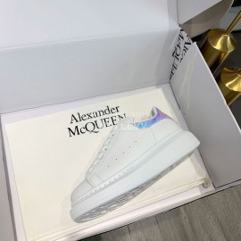 Alexander Mcqueen Silk Leather New Casual Thick Soled Shoes For Men And Women 