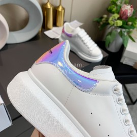 Alexander Mcqueen Silk Leather New Casual Thick Soled Shoes For Men And Women 