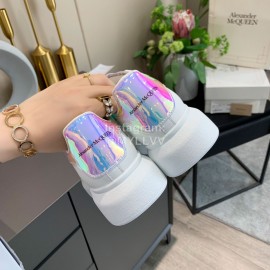 Alexander Mcqueen Silk Leather New Casual Thick Soled Shoes For Men And Women 