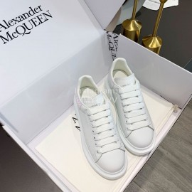 Alexander Mcqueen Silk Leather New Casual Thick Soled Shoes For Men And Women 